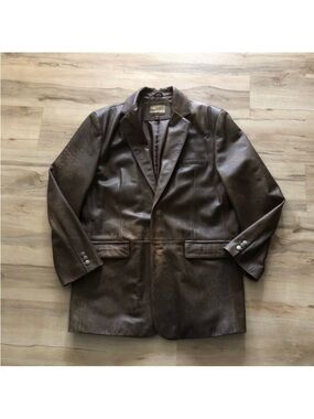 Cabela's Men's Dark Brown Leather Sport Coat